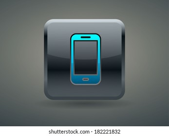 3d Vector illustration of smartphone icon