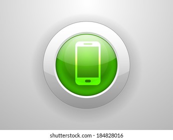 3.d Ilustración vectorial del icono del smartphone