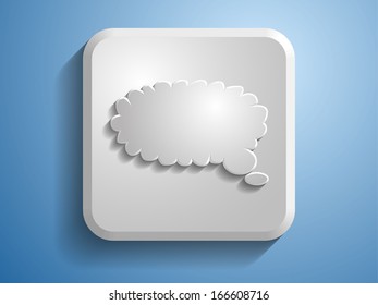 3d Vector illustration of speech icon