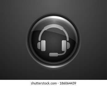 3d Vector illustration of support icon