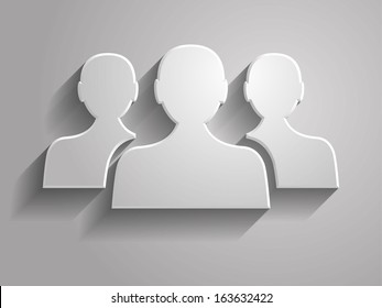 3D-Vektorgrafik des Teamsymbols 