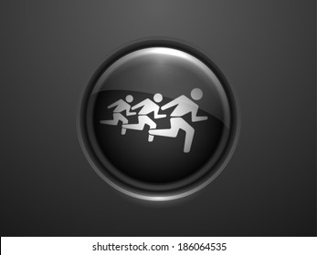 3d Vector illustration of  team icon