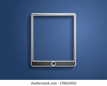 3d Vector illustration of touchpad icon
