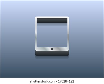 3d Vector illustration of touchpad icon
