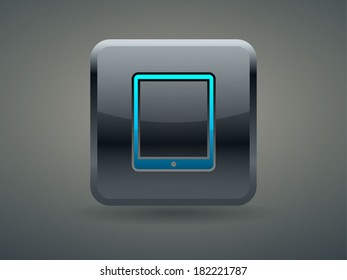 3D-Vektorgrafik des Touchpad-Symbols