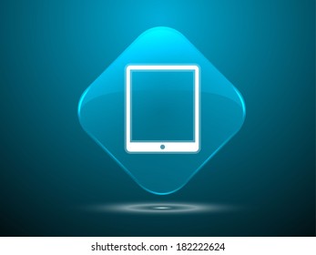 3d Vector illustration of touchpad icon