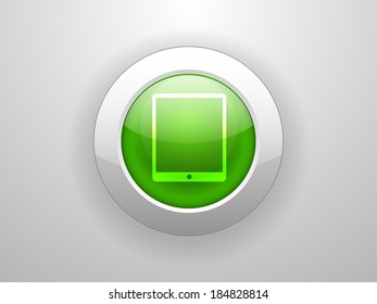 3d Vector illustration of touchpad icon
