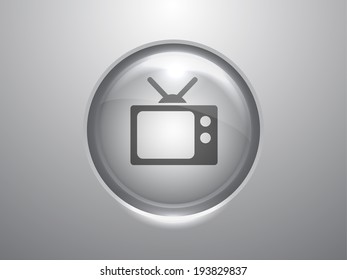 3d Vector illustration of tv icon