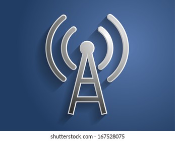 3d Vector illustration of wifi icon