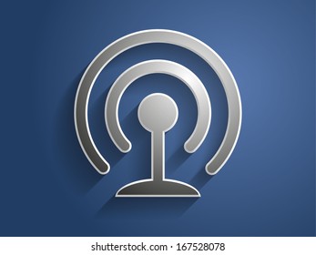 3d Vector illustration of wifi icon