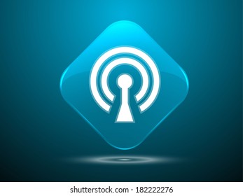 3d Vector illustration of wifi icon