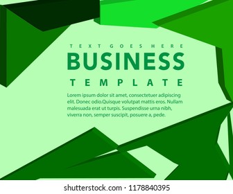 3D Vector illustrations, business, green