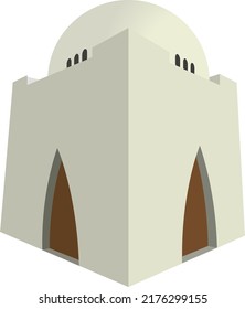 3d Vector IMAGE Of Quaid E Azam Tomb. Quaid E Azam Was The Founder Of Pakistan 