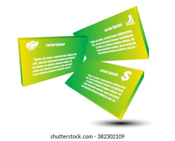 3D vector infographic design for business background eps10