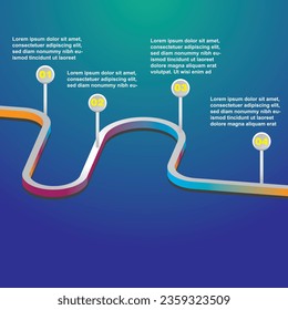 3d vector  infographic design or template 