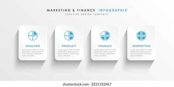 Design de infográficos vetoriais 3D. Modelo de design com gráfico de pizza.