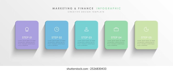 Design de infográficos vetoriais 3D. Criar modelo com ícones.