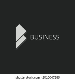 3D Vector Logo with book illustration forming initial "B". Usable for Publisher logos, libraries, bookstores, etc.