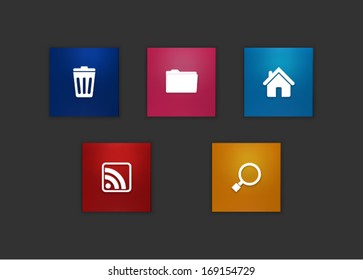 3D vector metro icon style No.3
