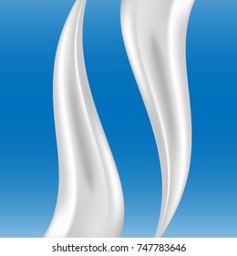 3D vector milk splash 