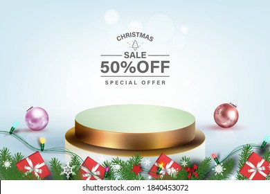 3D vector minimal luxury  podium  golden in front of pastel blue background display scene stage platform showcase product sale banner presentation product,cosmetic.