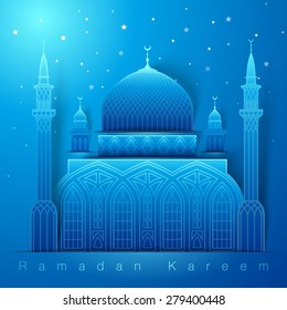 3d Vector Mosque Muslim Night Graphics