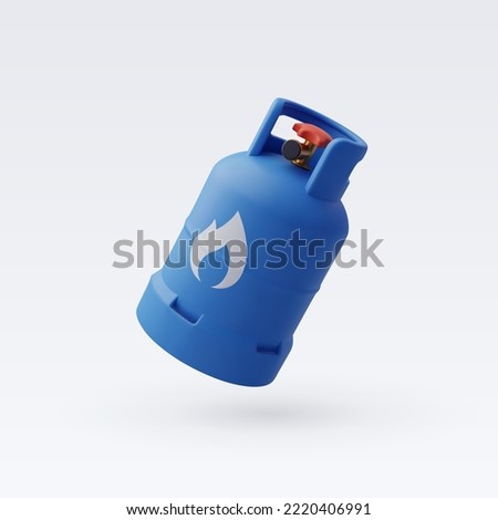 3d Vector natural gas tank, Used for cooking and various industries, consumable and energy economy concept. Eps 10 Vector. Foto stock © 