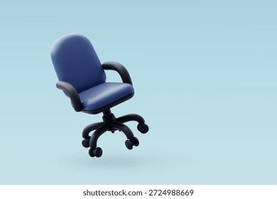 Icono de la silla de la oficina del Vector 3D, trabajo, visual interior, conveniente para el concepto del negocio. Vector Eps 10.