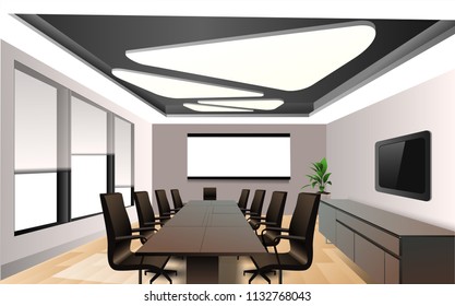 3d vector office space