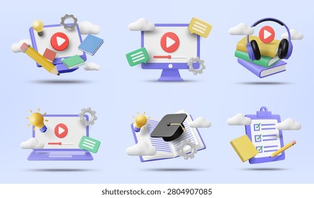 3d vector online education