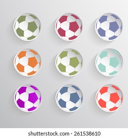 3d vector paper balls polligravii for the icons on the site