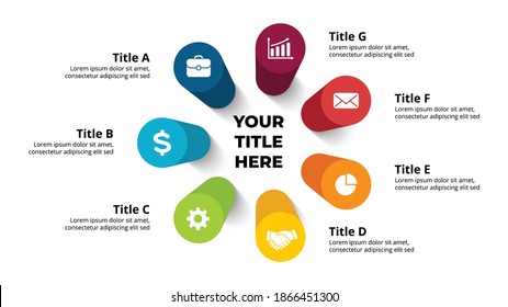 3d Vector Perspective Infographic Presentation Slide Stock Vector ...