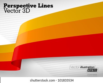 3D Vector Perspective Lines