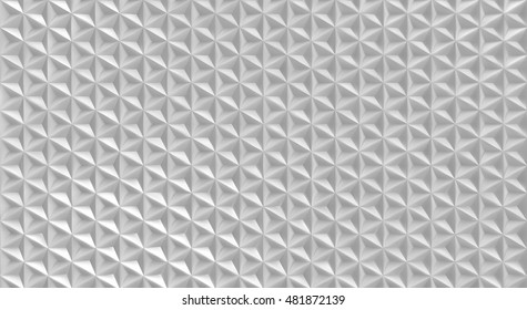 3D vector polygonal geometric triangular shape pattern background in white color
