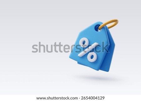 3d Vector Price Tags, Discount coupon with coin,  Sale, shopping online and retail commercial concept. ESP 10 vector 