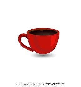 3d Vector Realistic Different Design Cup Of Coffee In White Background. Coffee Cup With Cap Icon Clip Art, Different Types Of Illustration Coffee Drinks.