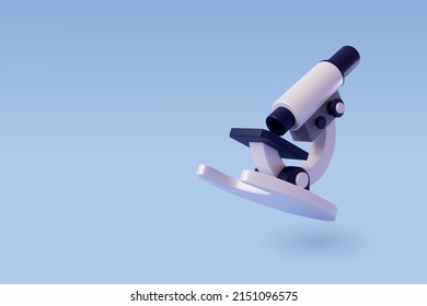 3d Vector Realistic Microscope  pharmaceutical  Science   Education Concept  Eps 10 Vector 