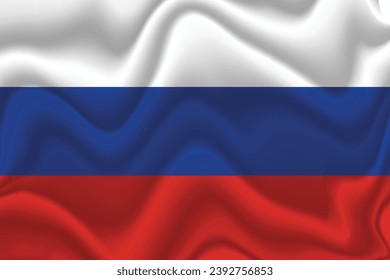 3d vector realistic Russia flag background