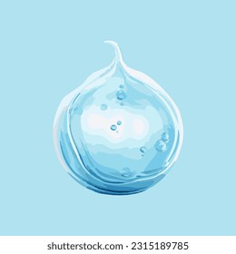 3d vector realistic water object