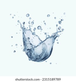 3d vector realistic water object