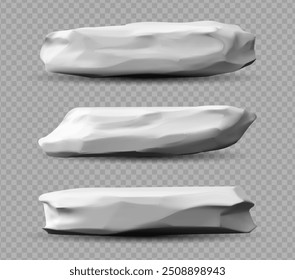 3d vector render stone podium. Rocky material with earth texture. Stand for displaying products and objects. Marketing concept, Isolated object on transparent white background.