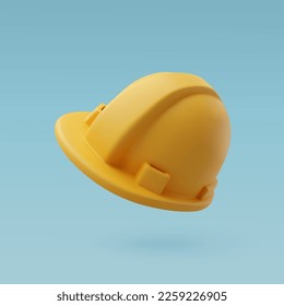 3d Vector Safety Helmet, Construction and Maintenance Icon for Web Design. Eps 10 Vector.