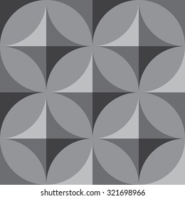 3d Vector seamless texture. Black geometric pattern. Seamless background stone.