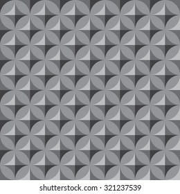 3d Vector seamless texture. Metallic geometric pattern. Seamless background
