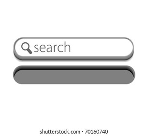 3d vector search icon design with isolated on white.