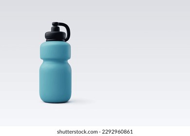 3d Vector Shaker water bottle, Drink for fitness, Sport equipment, Gym time concept. Eps 10 Vector.