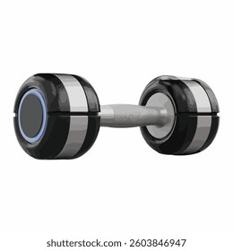 3D Vector Silhouette Dumbbell for Exercise Icon 
