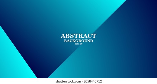 3D Vector Smooth Perspective Lines Deep Blue Abstract Background. Empty Blurred Surface Minimalist Illustration. Futuristic Technology Wide Wallpaper. Cyan Clear Blank Business Presentation Backdrop.