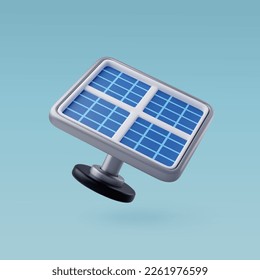 3d Vector Solar Panel energy , Green Energy, Clean Energy, Environmental Alternative Energy Concept. Eps 10 Vector.