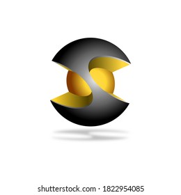 3D Vector Sphere Icon Logo